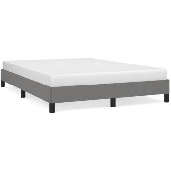 vidaXL Dark Grey Fabric Bed Frame without Mattress, Full Size 53.9x74.8