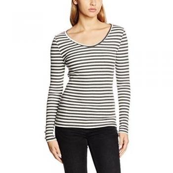 ONLY onlOLIVIA L/S U-NECK TOP ESS, camiseta sin mangas Mujer, Blanco