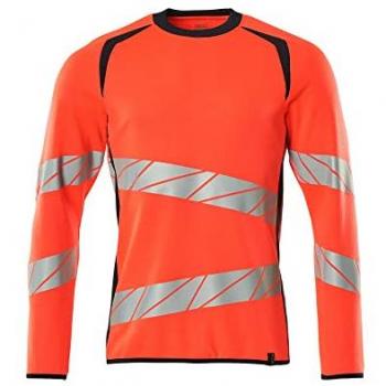 Sudadera de alta visibilidad Mascot Accelerate Safe 19084 en rojo y azul marino (Tamaño 2XL)