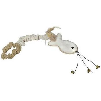 Pez de peluche Nobby con correa para gatos, 41 cm, con Catnip