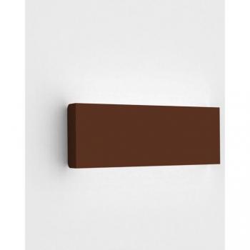 Aplique de pared Lumicom, tira LED 11W/m, 3000K, metal corten, monocolor mate
