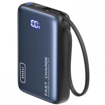 Powerbank Pocket 20000mAh 65W con 2 Puertos USB-A/USB-C Ultra Rápido Negro