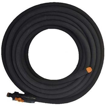 Manguera de Riego Porosa Fiskars 15 m con Control de Flujo, Cortable, Tamaño Universal, Negro/Naranja