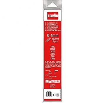 Telwin 802620 Electrodos rutiles en acero para soldar D. 4 mm, 0.1 V, 8 piezas