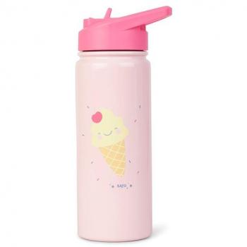Saro Baby 500ml Insulated Thermos Bottle with Straw - Ice Cream Design