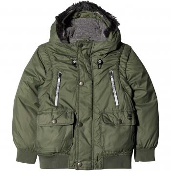 Timberland Blouson Manches AMOVIBLES, Chaqueta para Niños, Verde