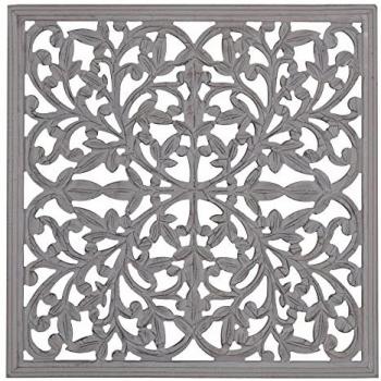 Decoración de Pared Gris 60 x 1 x 60 cm DMF - Originalidad, color gris, dimensiones 60 cm x 1 cm x 60 cm, material DMF