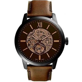Fossil Reloj Esqueleto para Hombre de Automático con Correa en Cuero ME3155