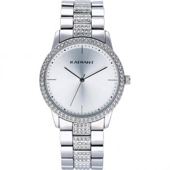 Radiant - Reloj de mujer Thelma RA621201 con elegante correa plateada y gris.