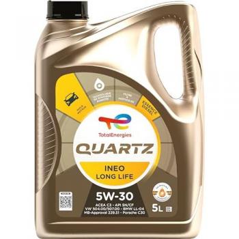 Aceite de Motor Total Quartz Ineo Long Life 5W30 5L para Gasolina y Diésel
