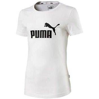 PUMA Camiseta ESS tee G para niña, Niñas, Camiseta, 851757_02, Blanco, 104