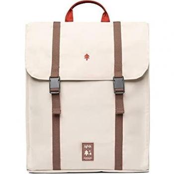 Lefrik - Mochila Handy Casual y Práctica - Tejido 100% Reciclado - Eco Friendly - Para trabajar o para viajar - 12 L - Color Ecru