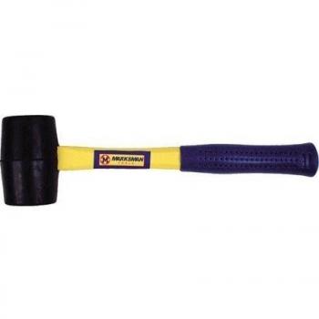 16 OZ FIBRE SHAFT RUBBER HAMMER MALLET TENT PEGS by Marksman