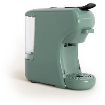 Cafetera multicápsula express y café molido Create Potts Verde Sage, 19 bar, programable, compacta, tanque 600ml, sistema Thermoblock, 1450 W