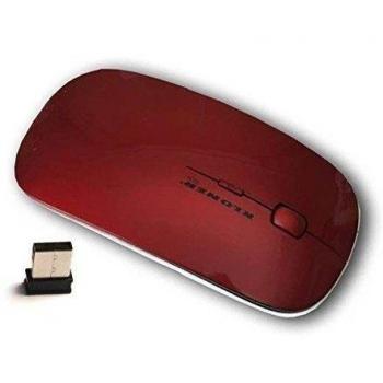 Kloner KRW0089 - Ratón optico, cable USB 2.0, compatible con Windows y Mac, color blanco