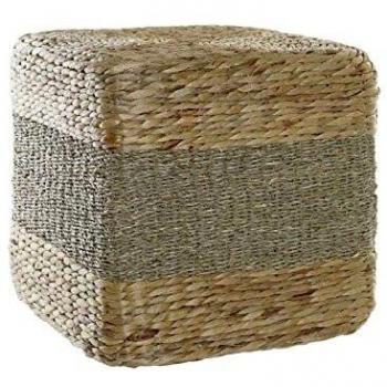 Reposapiés fibra seagrass 42x42x40 natural