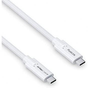 Cable USB-C 3.1 Gen 2 iSerie, macho a macho, 10Gbps, blanco, 0,5 m