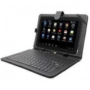 XIDO 25,7 cm (10,1 pulgadas) Tablet PC Teclado con Funda (A23 Dual Core 2 x 1,2 GHz, 1 GB de RAM, 8 GB de almacenamiento interno, cámara, 3 G externo, WiFi, Android 4.4, Bluetooth, mini USB) portátil 7 portátil 8 9