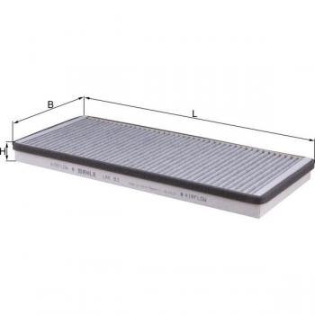 Filtro de aire habitáculo KNECHT LAK 83