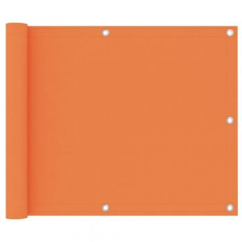 Toldo para balcón de tela oxford naranja 75x600 cm