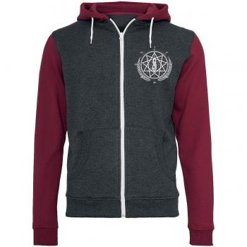 Slipknot Blurry Capucha con Cremallera Rojo/Gris 3XL