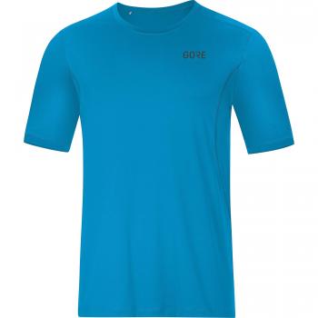 GORE Wear, Hombre, Camiseta transpirable de manga corta para correr, GORE R3 Shirt, Talla: XL, Color: Azul, 100141