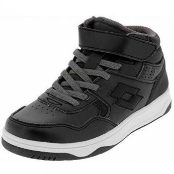 Lotto Tracer Mid CL SL, Zapatillas de Deporte Unisex niño, Negro