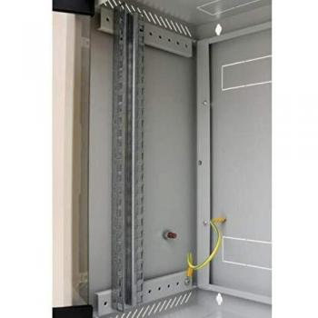 Rack de pared TRITON 10 4U/260mm con puertas de vidrio, color gris