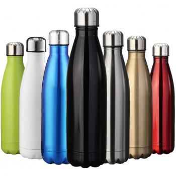 ZUSERIS Botella Aislada al Vacío de Acero Inoxidable Portátil Térmica Libre de BPA, para Ejercicio Excursión Viajar Alpinismo Camping Deportes -