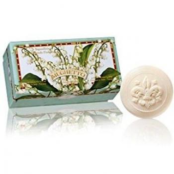 Set de Pastillas de Jabón Lirio del Valle 6x50g, Jabón Redondo Hecho a Mano Italiano