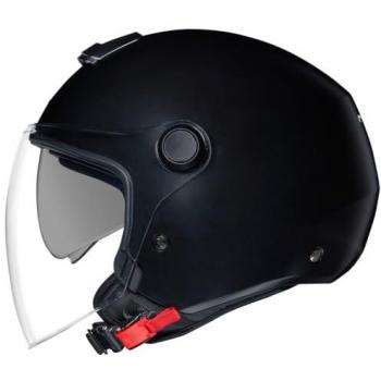Nexx Casco Jet Y.10 Plain Negro Mate - Casco jet de motocicleta, color negro mate, diseño aerodinámico, visera extraíble, sistema de ventilación eficiente, interior acolchado y desmontable, homologación