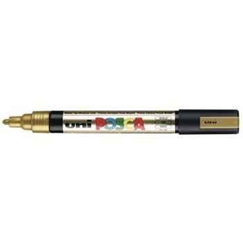 uni-ball Posca PC-5M Medium Bullet Tip Marker - Gold, Pack of 12