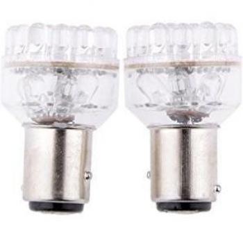 24pcs Rojos 1157 Llevaron Bay15 Cola De Conducción De Automóviles Luces De Freno De Parada Bombillas De Las Lámparas 12v