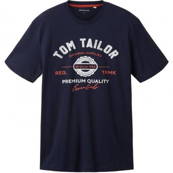 Camiseta de hombre en color azul marino de manga corta - Tom Tailor