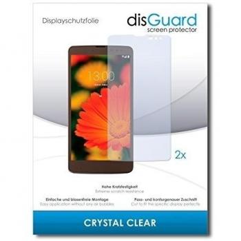 2 x disGuard Crystal Clear Lámina de protección para LG V32 Isai Vivid / V-32 - ¡Protección de pantalla cristalina con recubrimiento duro! CALIDAD PREMIUM - Made in Germany