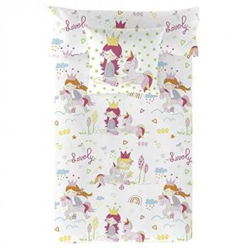 Funda Nórdica Infantil 100% Algodón Cool Kids Lovely - Fabricado en España (180 x 220 cm)