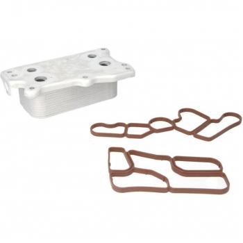 NISSENS 90783 Radiador de aceite sin alojamiento del filtro para MERCEDES BENZ Vito Mixto, Clase E Berlina y C Berlina, Enfriador de aceite, aceite del motor