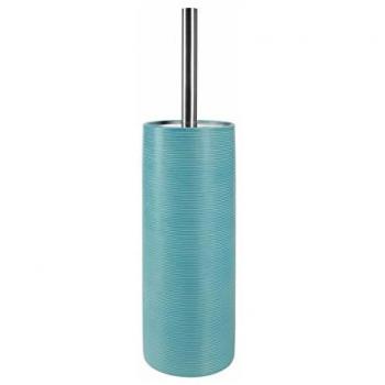 Escobillero de baño SPIRELLA Tube Ribbed de gres en color marrón Ø10,5 x 42 cm