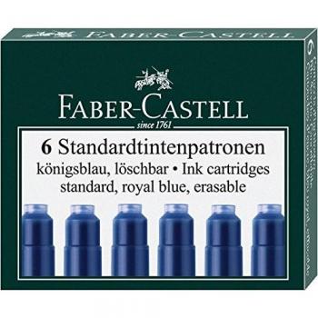 Faber-Castell Cartuchos de tinta estándar, 6 unidades, en caja plegable