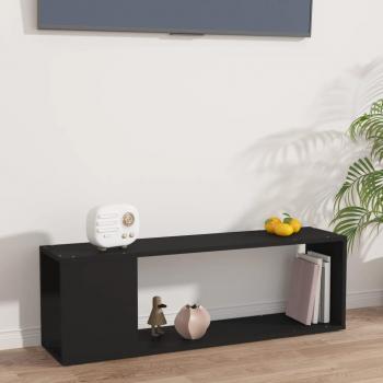 Mueble de TV negro 100x24x32 cm en conglomerado