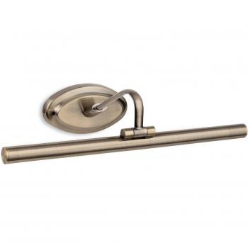 Cuadro de luz Led 1 bombilla Latón envejecido, moderno, 440 mm, acabado en latón antiguo