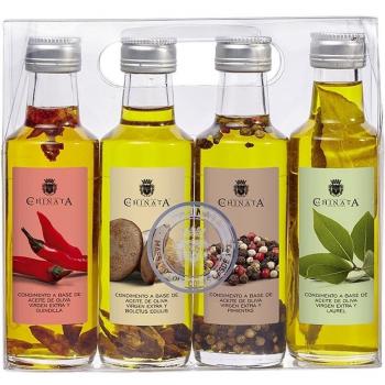 Aceite de Oliva Virgen Extra - Estuche 4 Condimentos