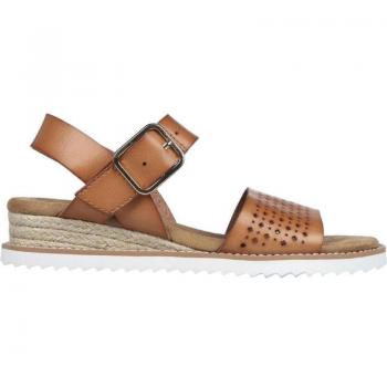 Zapatillas Desert Kiss Marrón de Skechers, Sandalias de Mujer SKECHERS CUNAS 114143 Marrón