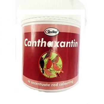 Colorante natural para pájaros Cantaxantina Quiko de alta calidad en presentación de 100 gr