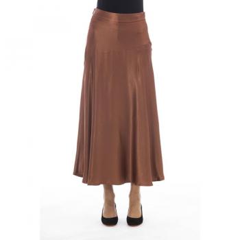 Alpha Studio Brown Viscose Skirt - IT42|M