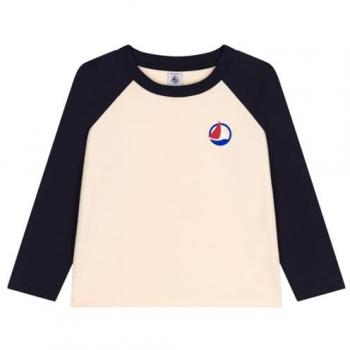 Camiseta de manga larga Petit Bateau TARKO para niño en color marino
