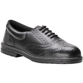 Zapato de Seguridad Brogue Ejecutivo Steelite S1P Portwest, Tamaño 46, Color Negro
