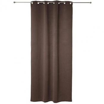 Lote de 2 cortinas opacas gris topo 135 x 240 cm