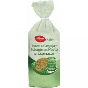 El Granero Integral Tortitas de Lentejas y Guisantes con Pesto de Espinacas 122g