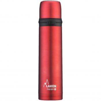 Laken Termo 1L de Rojo Acero Inoxidable con Tapón-Vaso